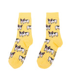 Chaussettes Bouledogue Opaques - Jaune | Fleux | 3