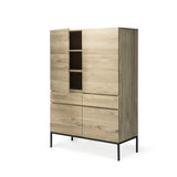 Armoire Ligna en chêne noir - 4 Portes, 2 Tiroirs | Fleux | 9