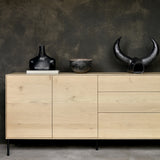 Whitebird sideboard in oak - 2 doors, 3 drawers | Fleux | 5