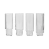 Set de 4 verres longs Ripple | Fleux | 3