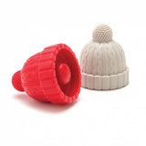 Set of 2 Beanie Caps Red &amp; Gray | Fleux | 3