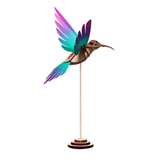 Trophée Origami Colibri Vert & Violet | Fleux | 2