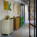 Commode / Buffet - 80 x 40 x 89 cm - Vert Olive | Fleux | 5