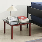 Kofi Coffee Table Solid Barn Red Oak &amp; Gray Stained Glass - l 80 x W 80 xh 36 cm | Fleux | 4