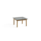 Kofi Solid Oak &amp; Gray Stained Glass Coffee Table - l 60 x W 60 xh 36 cm | Fleux | 3