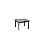Table basse Kofi Chêne Massif Noir & Verre Teinté Gris - l 60 x L 60 x h 36 cm | Fleux | 3