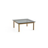 Kofi Coffee Table Solid Oak &amp; Gray Tinted Glass - l 80 x W 80 xh 36 cm | Fleux | 2