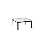 Kofi Coffee Table Solid Black Oak &amp; Clear Reed Glass - l 80 x W 80 xh 36 cm | Fleux | 2