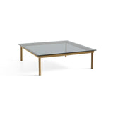 Table basse Kofi Chêne Massif & Verre Teinté Gris - l 120 x L 120 x h 36 cm | Fleux | 2
