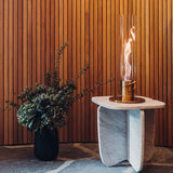 Cheminée / Feu de table Spin 120 - Ø 23 x 54 cm - Or | Fleux | 8