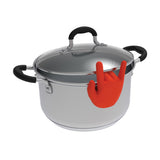 Rock Hand Spoon Rest &amp; Pan Lid Holder - Main Red  | Fleux | 3