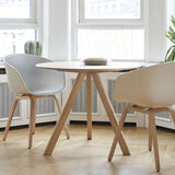 Table CPH20 Ronde Chêne huilé mat & Linoleum - Crème | Fleux | 3