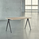 Pyramid Table 01 Black base &amp; matt lacquered oak top | Fleux | 3