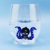 Verre pieuvre - Bleu | Fleux | 6