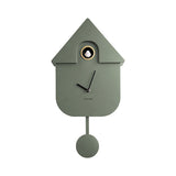 Horloge Modern Cuckoo en métal l 21.5 x H 41 cm - Vert kaki | Fleux | 5